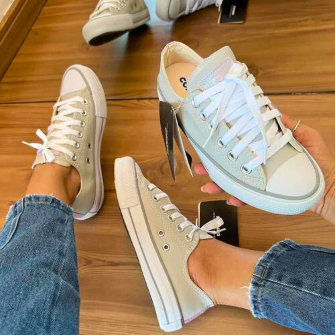 Tênis Casual A.S Branco Lilás