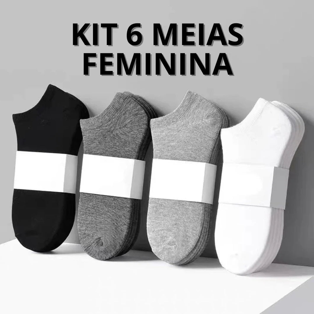 KIT 3 MEIAS FEMININAS