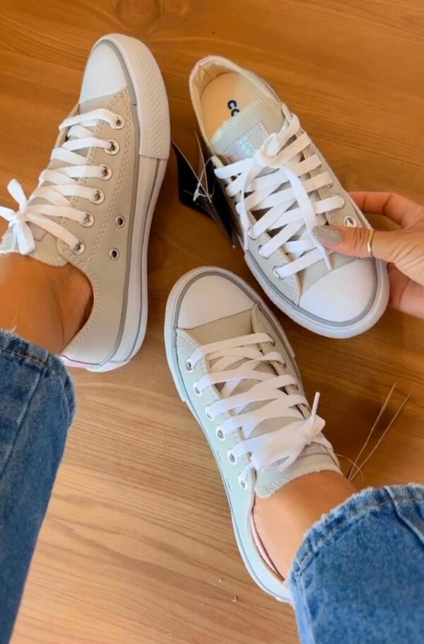 Tênis Casual A.S Branco Lilás