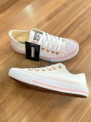 Tênis Casual A.S Branco Rosa