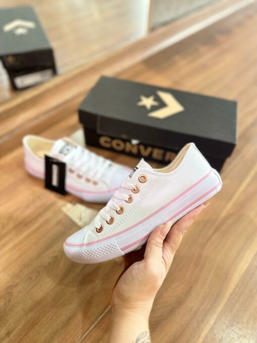 Tênis Casual A.S Branco Rosa